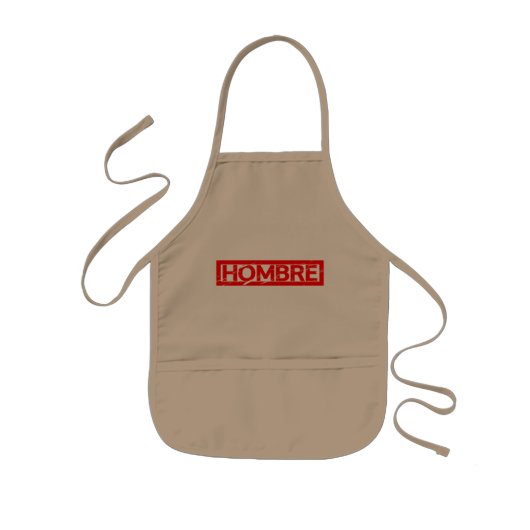 Hombre Stamp Kinder Schort (Voorkant)
