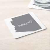 Home <3 Arizona Kartonnen Onderzetters (Schuin)