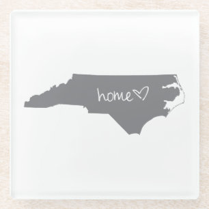 Home <3 North Carolina Glazen Onderzetter