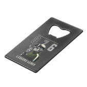 Home 876 LESSONS LEARN Bottle Opener Creditkaart Flessenopener (Voorkant Gekanteld)