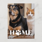 Home Aangepaste foto van huisdieren We hebben de h Aankondigingskaart (Voorkant)