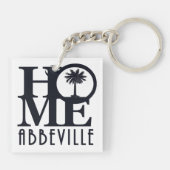 HOME Abbeville SC Sleutelhanger (Achterkant)