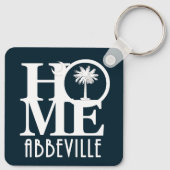 HOME Abbeville South Carolina Sleutelhanger (Achterkant)