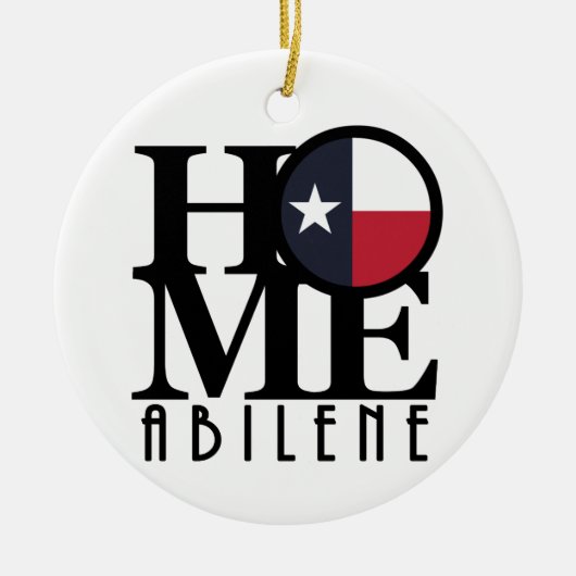 HOME Abilene Texas Keramisch Ornament (Voorkant)