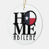 HOME Abilene Texas Keramisch Ornament (Links)