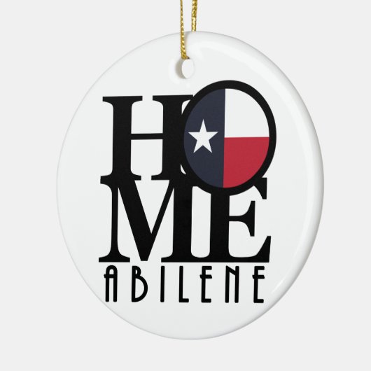 HOME Abilene Texas Keramisch Ornament (Links)