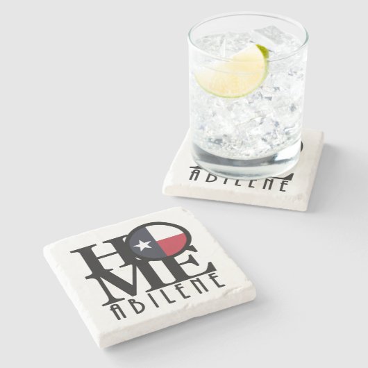 HOME Abilene Texas Stenen Onderzetter (Zijkant)