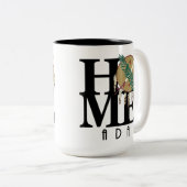 HOME Ada Oklahoma "5oz Tweekleurige Koffiemok (Voorkant rechts)