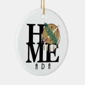 HOME Ada Oklahoma Keramisch Ornament (Rechts)
