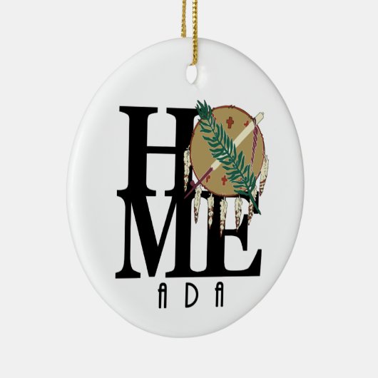 HOME Ada Oklahoma Keramisch Ornament (Rechts)