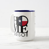 HOME Addison Texas 15oz Tweekleurige Koffiemok (Voorkant links)