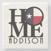 HOME Addison Texas Stenen Onderzetter (Voorkant)