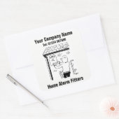 Home Alarm Fitter Business stickers (Envelop)