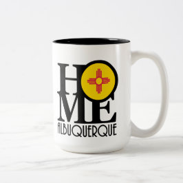 HOME Albuquerque NM 15oz Tweekleurige Koffiemok