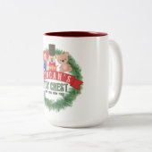 Home Alone 2 Duncan's Speelgoed Chest Tweekleurige Koffiemok (Voorkant rechts)