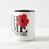 HOME Altamonte Springs Red Hibiscus 15oz Tweekleurige Koffiemok (Voorkant links)