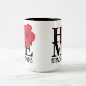 HOME Altamonte Springs Red Hibiscus 15oz Tweekleurige Koffiemok (Center)