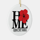 HOME Altamonte Springs Red Hibiscus Keramisch Ornament (Rechts)