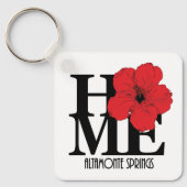 HOME Altamonte Springs Red Hibiscus Sleutelhanger (Voorkant)