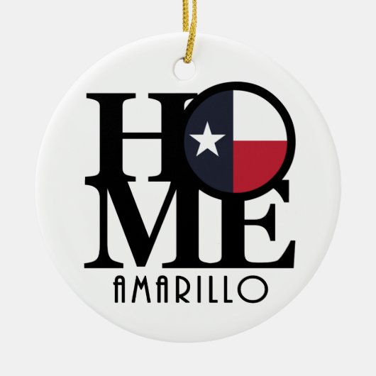 HOME Amarillo Keramisch Ornament (Voorkant)