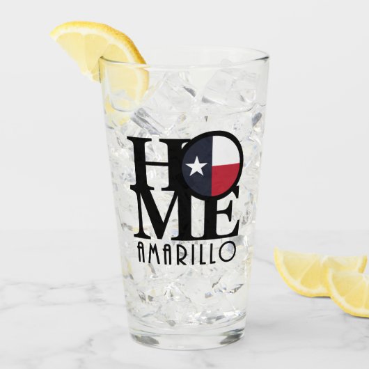 HOME Amarillo Texas Glas (Voorkant ijs)