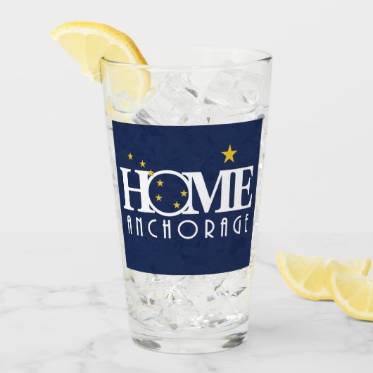 HOME Anchorage Alaska Glas (Voorkant ijs)