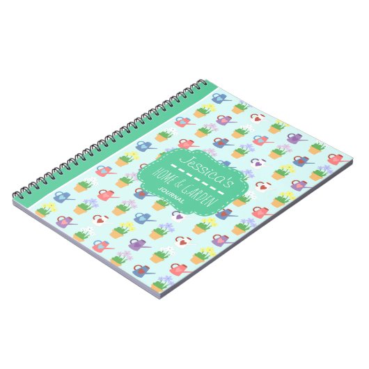 Home and Garden Gepersonaliseerd Schattige tijdsch Notitieboek (Linkerzijde)