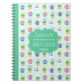 Home and Garden Gepersonaliseerd Schattige tijdsch Notitieboek (Voorkant)