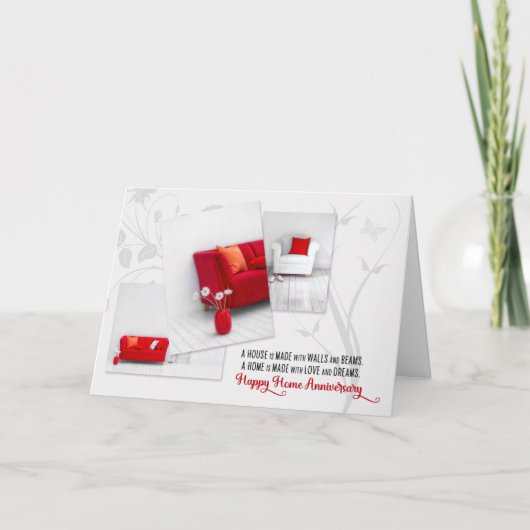 Home Anniversary from Real Estate Agent Modern Kaart (Voorkant)