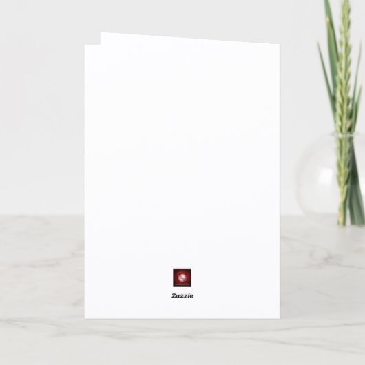 Home Anniversary Realtor Blue House and Dog Custom Kaart (Achterkant)