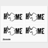 Home - Antarctica Rechthoekige Sticker (Vel)