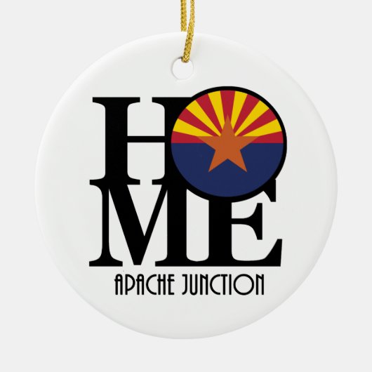 HOME Apache Junction Arizona Keramisch Ornament (Voorkant)