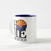 HOME Apache Junction Tweekleurige Koffiemok (Voorkant links)