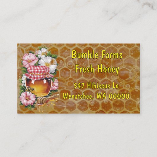 Home Apiary Thank You Card for packages Visitekaartje (Voorkant)