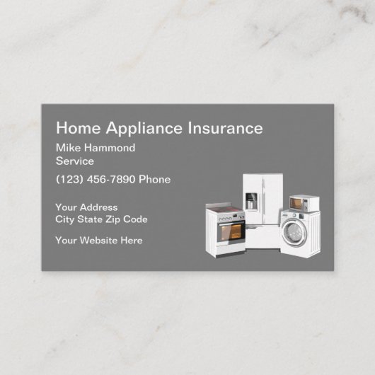 Home Appliance Insurance en REpair Visitekaartje (Voorkant)