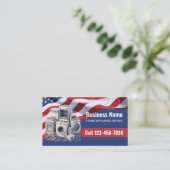 Home Appliance Reparatie Service Patriottische Vet Visitekaartje (Staand voorkant)