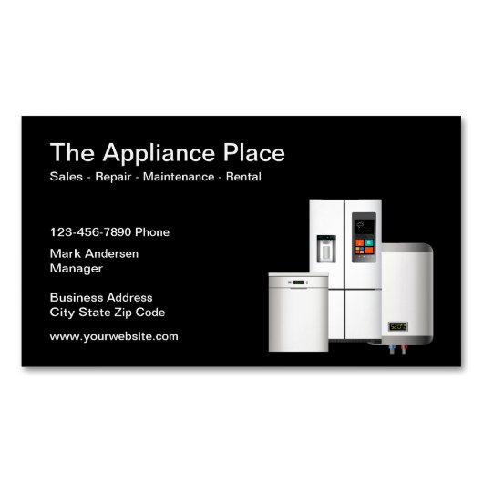 Home Appliance Sales en Service Magnetisch Visitekaartje (Voorkant)
