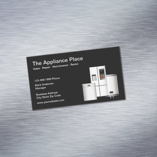 Home Appliance Sales en Service Magnetisch Visitekaartje (Voorbeeld)