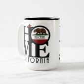 HOME Arcata California 15oz Tweekleurige Koffiemok (Voorkant links)