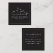 Home Architect Logo Vierkante Visitekaartje (Voorkant / Achterkant)