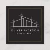 Home Architect Logo Vierkante Visitekaartje (Voorkant)