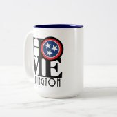 HOME Arlington Tennessee 15oz Tweekleurige Koffiemok (Voorkant links)