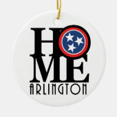 HOME Arlington Tennessee Keramisch Ornament (Voorkant)