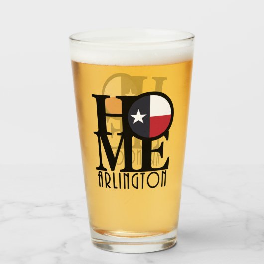 HOME Arlington Texas Glas (Voorkant gevuld)