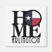 HOME Arlington Texas Magneet (Voorkant)