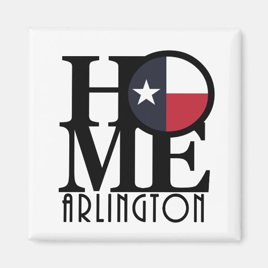 HOME Arlington Texas Magneet (Voorkant)