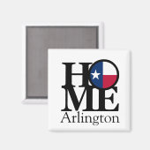 HOME Arlington Texas Magnet (Voorkant / Achterkant)