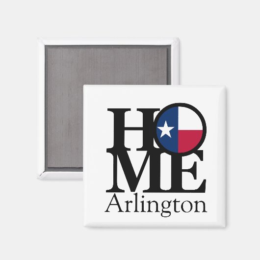 HOME Arlington Texas Magnet (Voorkant / Achterkant)