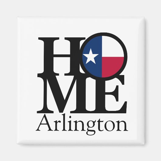 HOME Arlington Texas Magnet (Voorkant)