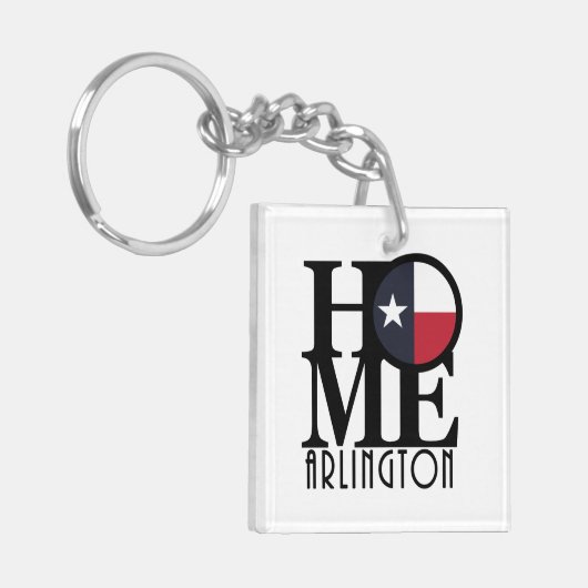 HOME Arlington Texas Sleutelhanger (Voorkant Links)
